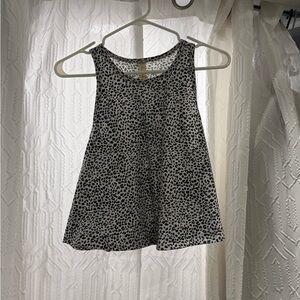 Altar'd State Black and White Leopard Tank Top